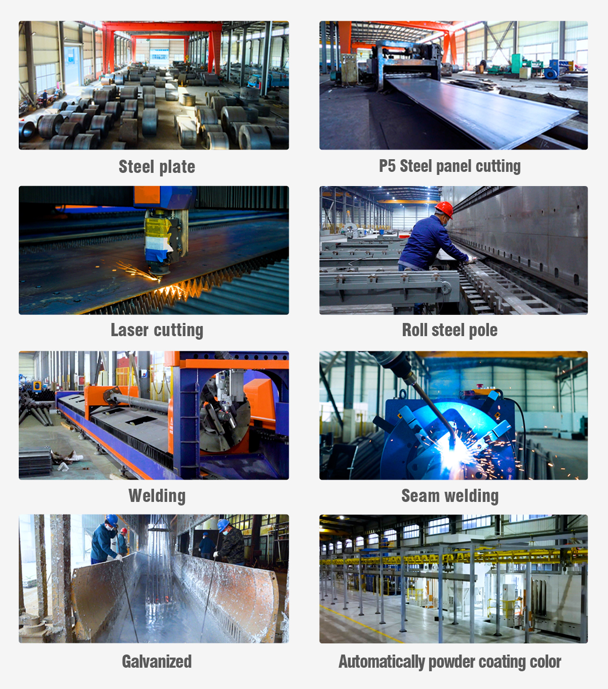 traffic light pole manufacturing process